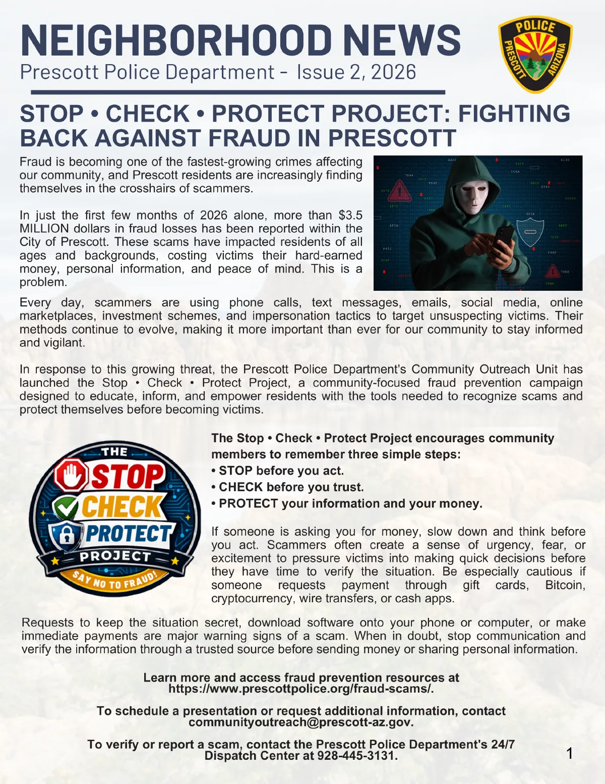 Newsletter 2026 Quarter 2 Stop Check Protect